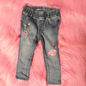 Baby Gap Flower Patch stretch jeans 2t 2years